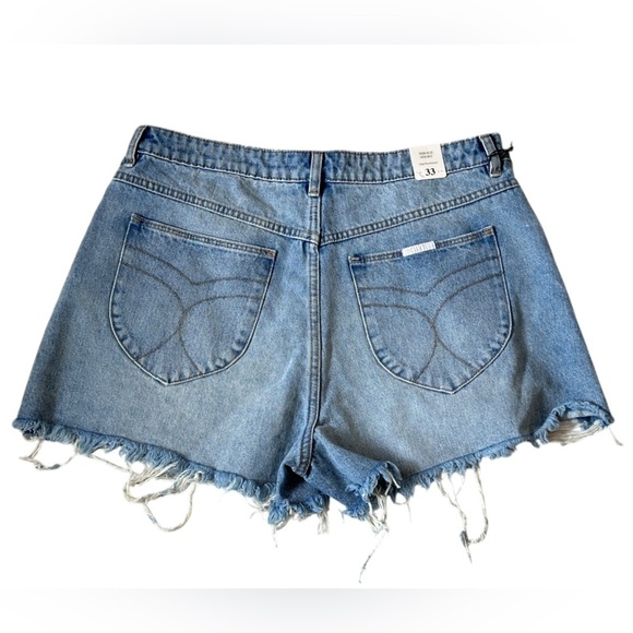 #50 NWT ROLLA'S Mirage High Rise Loose Fit Short in Sylvie Blue - Picture 6 of 7